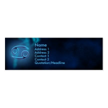 Mystic Zodiac - Cancer Business Card Templates