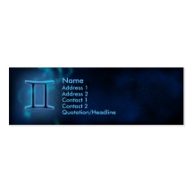 Mystic Zodiac - Gemini Business Card Templates