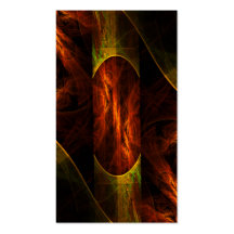 Mystique Jungle Abstract Art Business Card