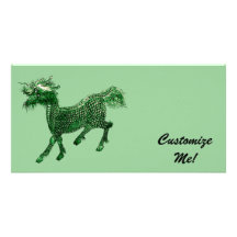 Mythical Beast *Green Dragon Design* Personalised Photo Card