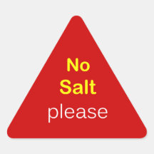 n86 - Food Request ~ NO SALT PLEASE. Stickers