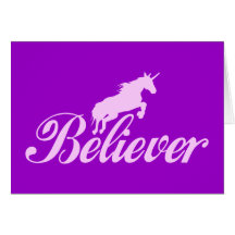 N.A.U.B Unicorn Believers Greeting Card