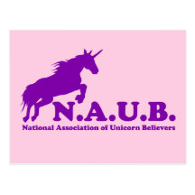 N.A.U.B Unicorn Believers Post Card
