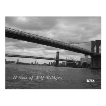 N.Y.E Bridge Trifecta Postcards