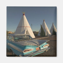 NA, USA, Arizona, Holbrook Route 66, Wigwam Refrigerator Magnets