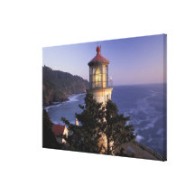NA, USA, Oregon, Heceta Head Lighthouse, Gallery Wrap Canvas