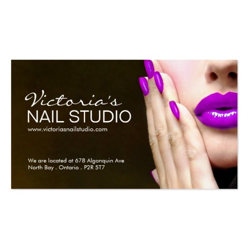 Nail Technician ~ Business Card Template