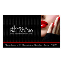 Nail Technician ~ Business Card Template
