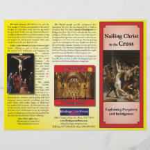 Nailing Christ to the Cross - Teaching Indulgences Full Color Flyer