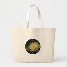Namaste Lotus Flower Canvas Bag