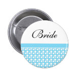 name button blue polka dots
