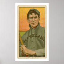 Nap Lajoie Baseball Card 1910 Posters