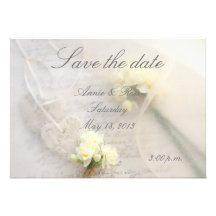 narcissus hearts fade save the date personalized announcements