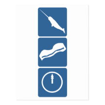 Narwhal - Bacon - Midnight Post Cards