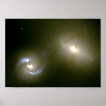NASA - Colliding Galaxies NGC1410 and NGC1409 Print