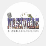 Nashville Tennessee Round Stickers