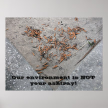 Nasty Cigarette Butts Print
