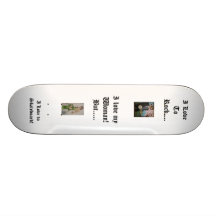 Natashas Singer, PLANT WOMAN, I Love To Rock...... Custom Skate Board