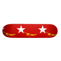 National League For Democracy, Myanmar flag Skateboard