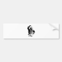 Native American Indian Chief or Brave Bumper Stickers