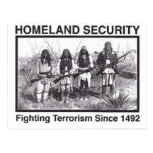 Native American Indian Homeland Security Postcards