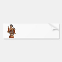 Native American Princess Bumper Sticker