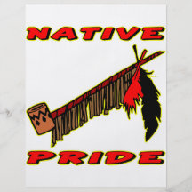 Native Pride Tobacco Peace Pipe Custom Flyer