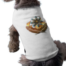 native red tailed hawk feathers and flames digital dog t-shirt