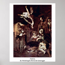 Nativity By Michelangelo Merisi Da Caravaggio Posters