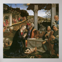 Nativity - Domenico Ghirlandaio Canvas Print
