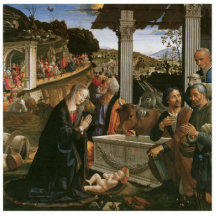 Nativity - Domenico Ghirlandaio Holiday Ornament Photo Sculptures