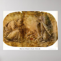 Nativity of Christ by Sando Botticelli Print