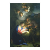 Nativity Scene Canvas Print
