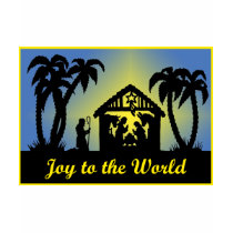 Nativity Silhouette Joy to the World T Shirts