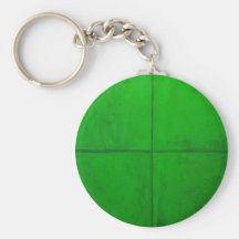 Natural Green Coordinate System (green minimalism) Key Chains