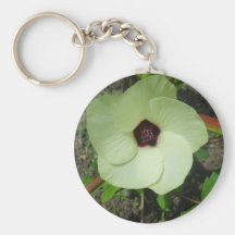 Natural Green Flower Key Chains