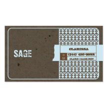 Natural Papers Periwinkle Business Card Template