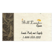 Natural Pressed Paper Business Card Template