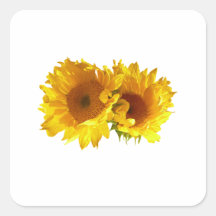 Naturally Blonde Sunflowers Stickers