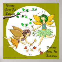 Nature Gives Us Balance Poster