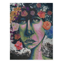 "Nature in Glitter Lipstick" Postcard