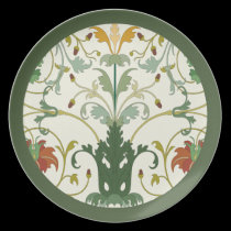 Nature Swirl Floral Pattern Plate Design plates