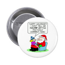 naughty nice politically correct santa claus pin