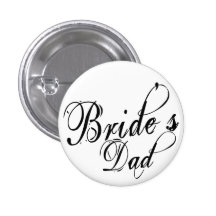 Naughy Grunge Script - Bride's Dad Black Pins