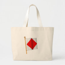 Nautical Flag 'F' Tote Bags