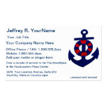 Nautical Red White Blue Business Cards