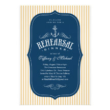 Nautical Rehearsal Dinner Invitations