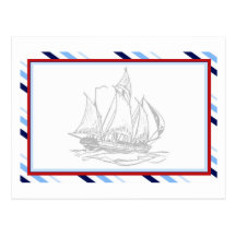 Nautical Ship Postcard