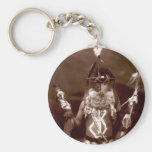 Navajo man in ceremonial dress keychains