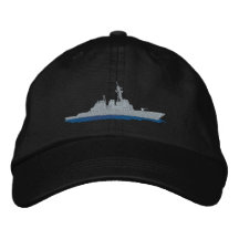 Naval Destroyer Embroidered Hats